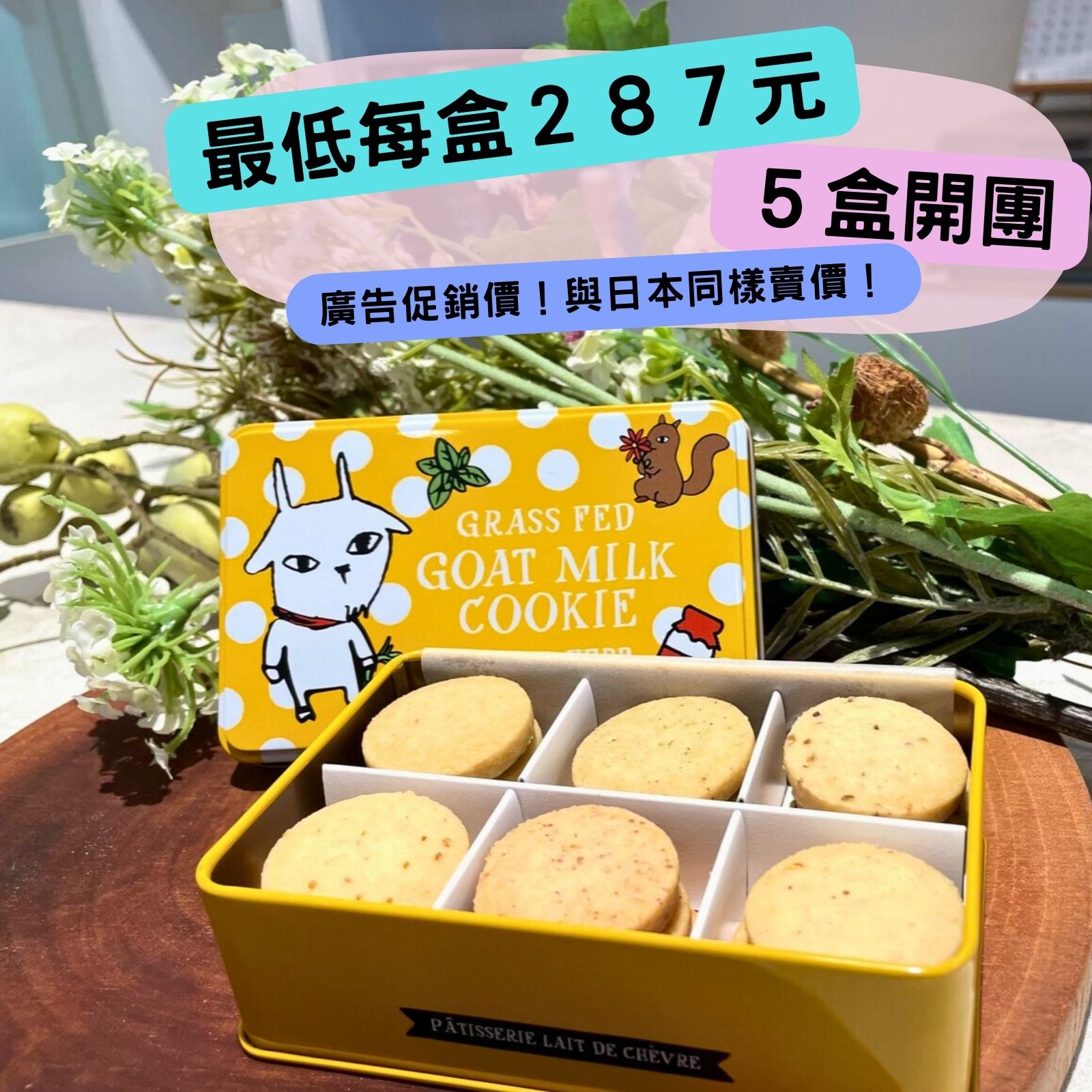 羊奶餅乾－異國辛香料/香草黃罐（團購限定）